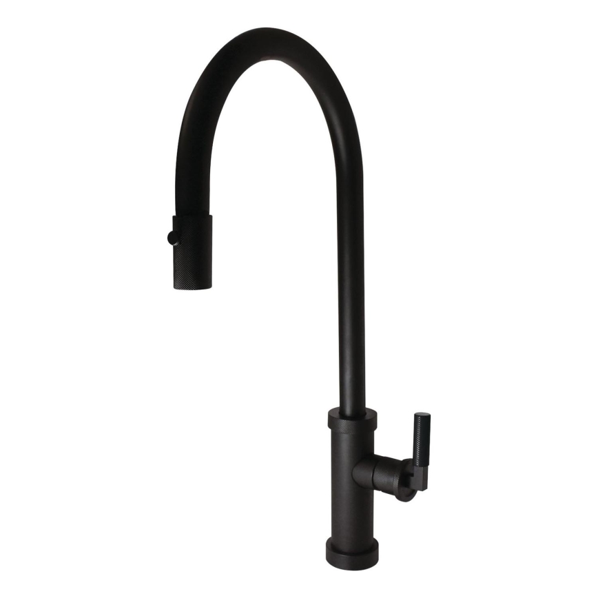 ALVEUS 1132179 - Drezová batéria s vyťahovacou sprškou NERINA 46,8 cm čierna