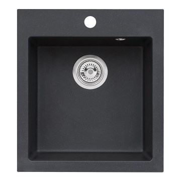ALVEUS 1133432 - Kuchynský drez CORTINA 50x45 cm granit/čierna