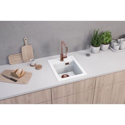 ALVEUS 1139079 - Kuchynský drez ATROX 50x40 cm granit/biela