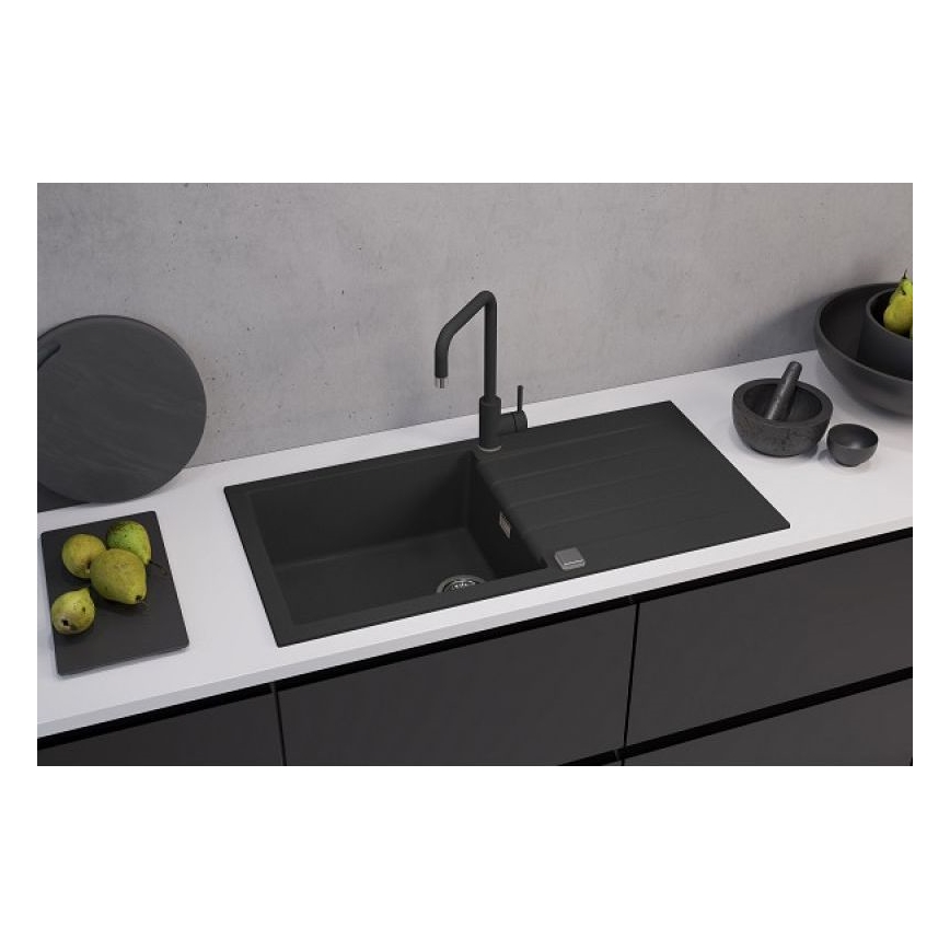 ALVEUS 1140598 - Kuchynský drez CADIT 100x50 cm granit/čierna