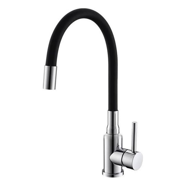 ALVEUS 1144427 - Drezová batéria s flexibilným ramienkom MINTAS 34 cm lesklý chróm/čierna