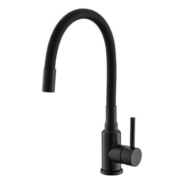 ALVEUS 1144433 - Drezová batéria s flexibilným ramienkom MINTAS 34 cm matná čierna