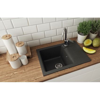 ALVEUS 1149116 - Kuchynský drez GEM 59x50 cm granit/čierna