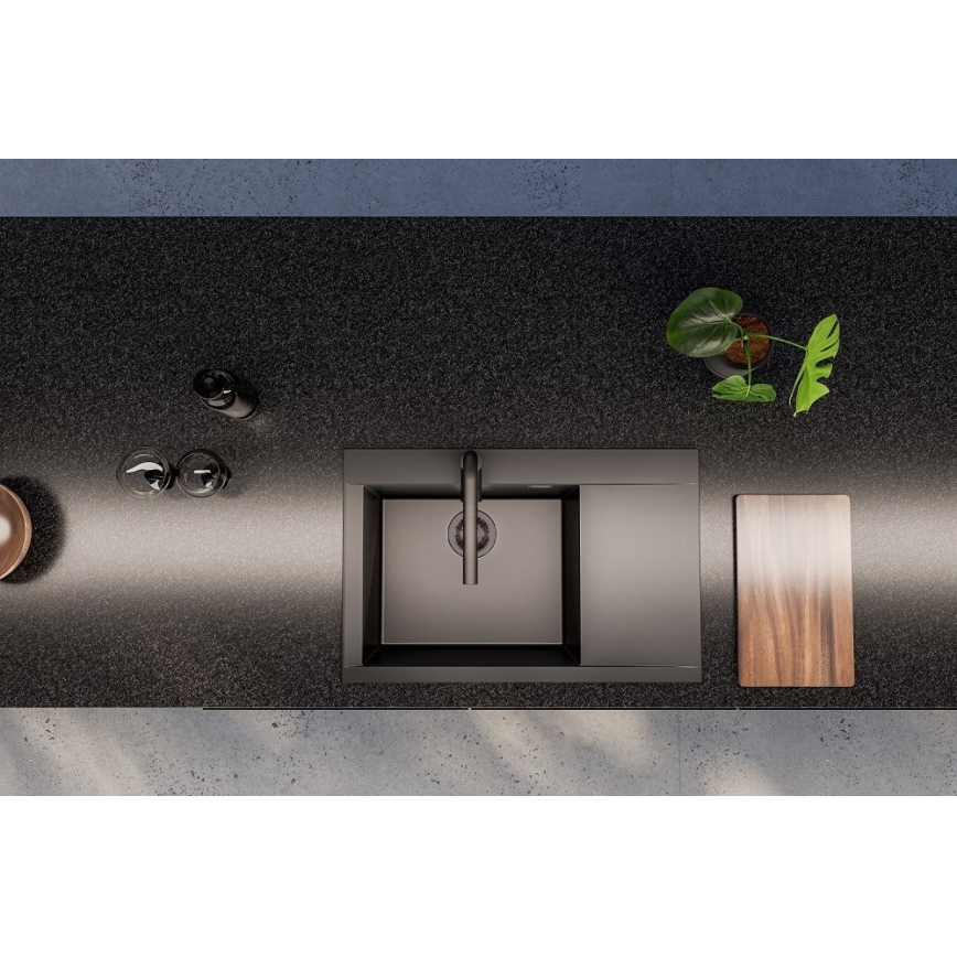 ALVEUS 1149305 - Kuchynský drez PURE 79x51,5 cm granit/čierna
