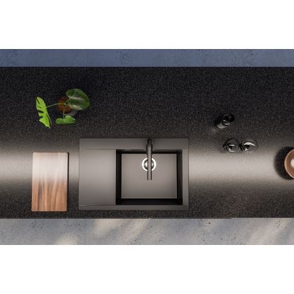 ALVEUS 1149502 - Kuchynský drez PURE 79 x 51,5 cm granit/antracit