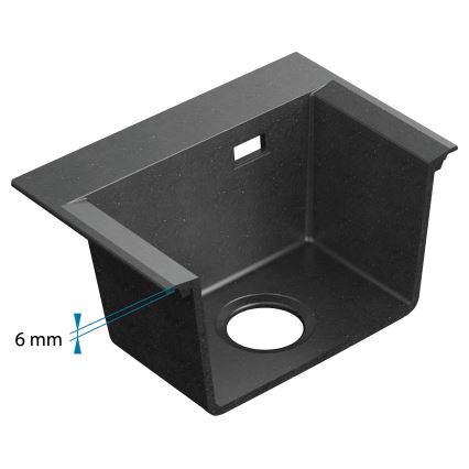 ALVEUS 1149504 - Kuchynský drez PURE 79x51,5 cm granit/čierna