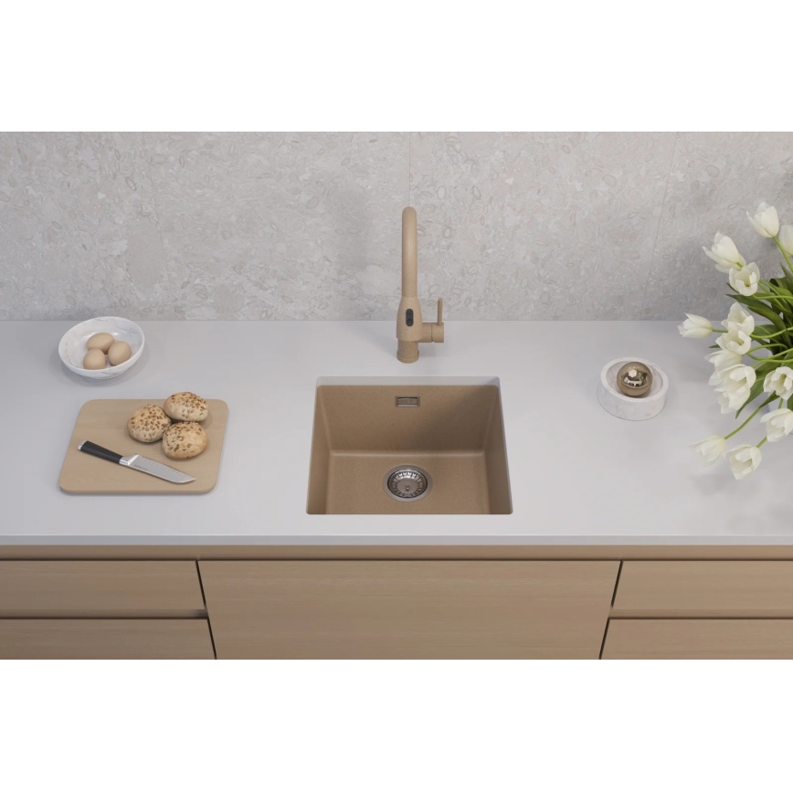 ALVEUS 1150047 - Kuchynský drez OMNI 45x45 cm granit/béžová