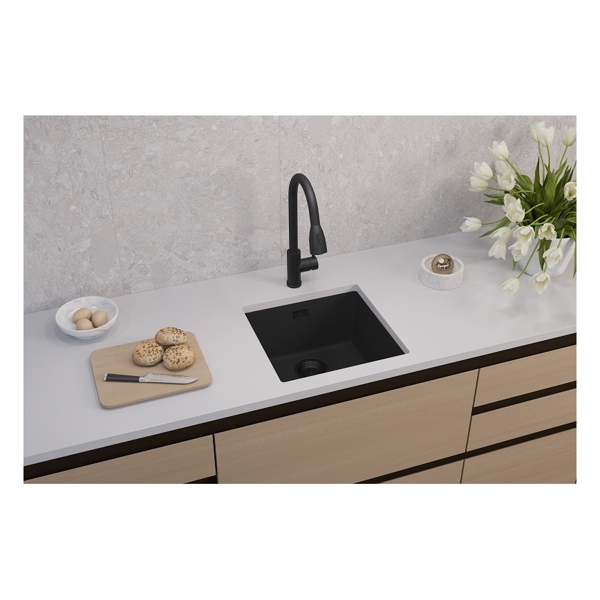 ALVEUS 1150048 - Kuchynský drez OMNI 45x45 cm granit/čierna