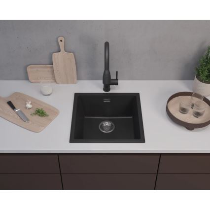 ALVEUS 1150048 - Kuchynský drez OMNI 45x45 cm granit/čierna