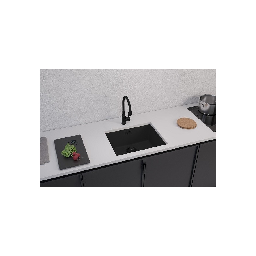 ALVEUS 1150057 - Kuchynský drez OMNI 55x45 cm granit/čierna