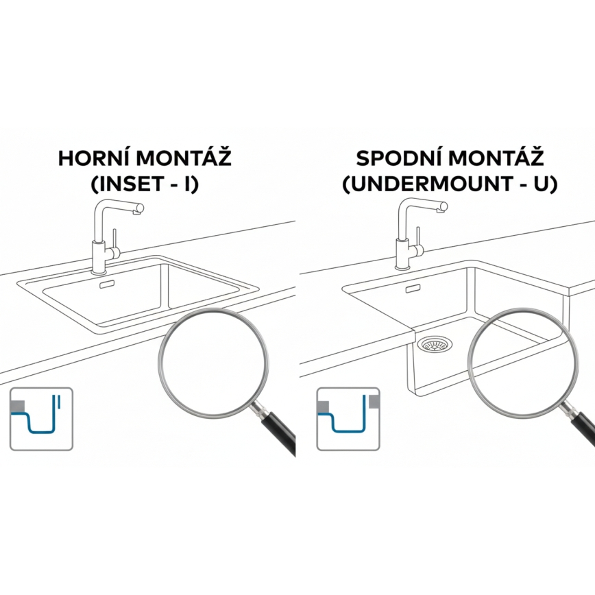 ALVEUS 1150057 - Kuchynský drez OMNI 55x45 cm granit/čierna