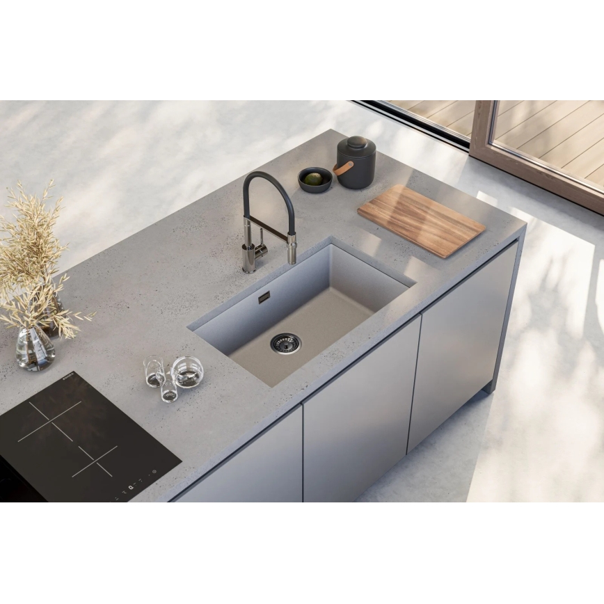 ALVEUS 1150058 - Kuchynský drez OMNI 75x45 cm granit/biela