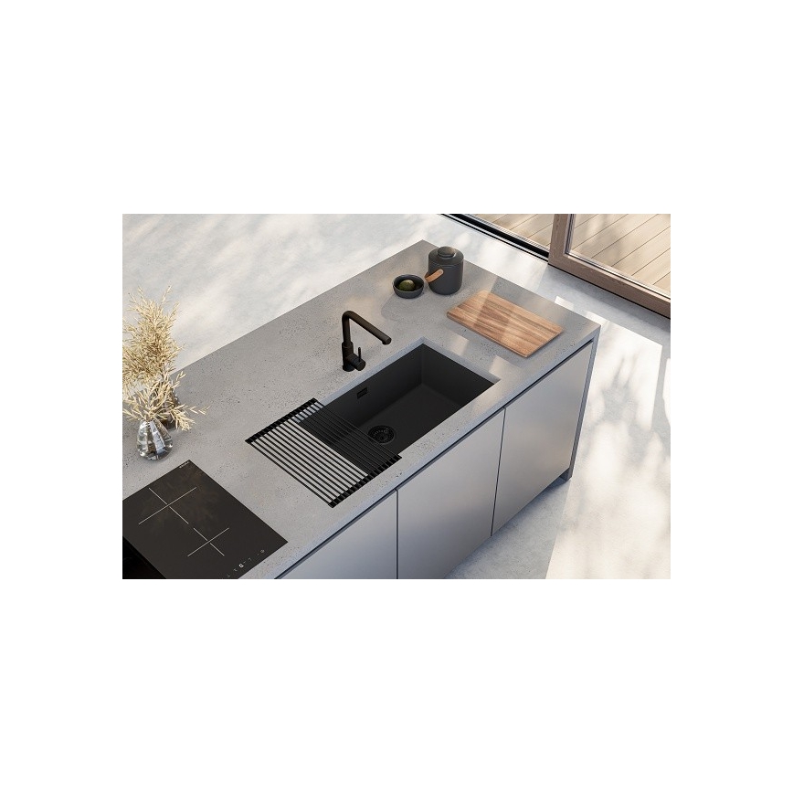 ALVEUS 1150064 - Kuchynský drez OMNI 75x45 cm granit/čierna