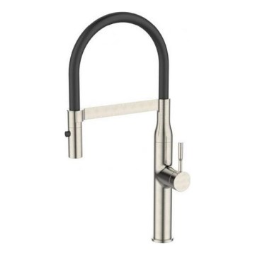 ALVEUS 1150892 - Drezová batéria s flexibilným ramienkom so sprškou MIRAGE 49,5 cm satén