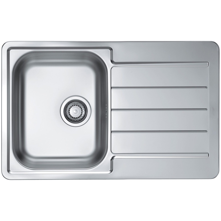 ALVEUS SET0026 - Kuchynský drez LINE 79x50 cm + drezová batéria TONIA 29,5 cm satinovaný/lesklý chróm