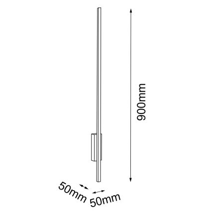 Amplex - LED Nástenné svietidlo LED/3,8W/230V zlatá/čierna