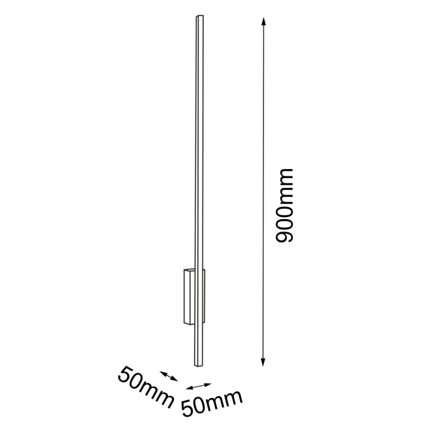 Amplex - LED Nástenné svietidlo LED/3,8W/230V zlatá/čierna