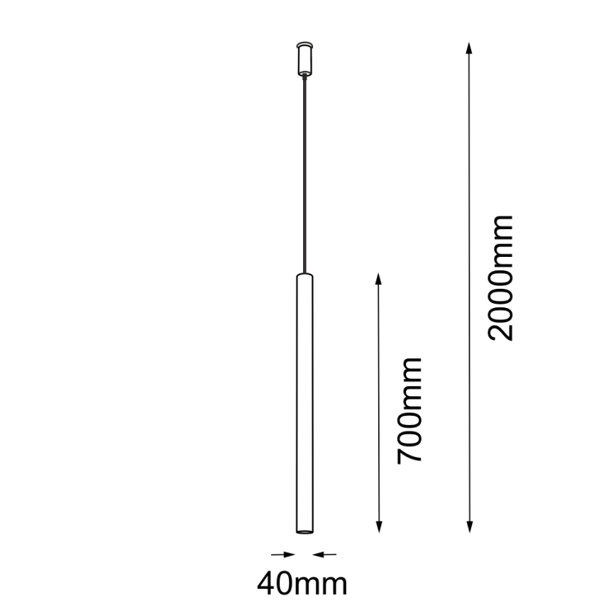 Amplex - Luster na lanku 1xGU10-MR11/15W/230V biela/mosadz