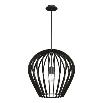 Amplex - Závesný luster na lanku 1xE27/20W/230V čierny