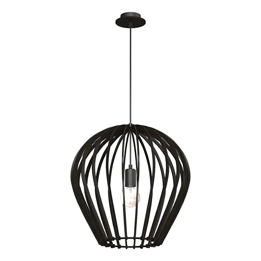 Amplex - Závesný luster na lanku 1xE27/20W/230V čierny