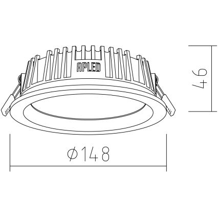 APLED - LED Podhľadové svietidlo RONDO WOODLINE LED/6W/230V 4000K pr. 15 cm borovica masív