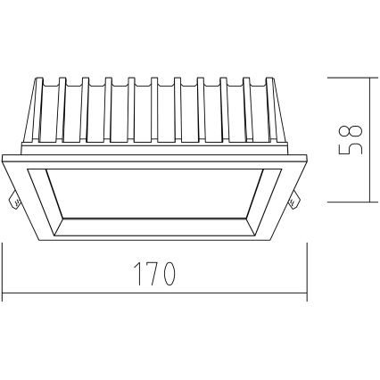 APLED - LED Podhľadové svietidlo SQUARE WOODLINE LED/12W/230V 3000K 17x17 cm borovica masív