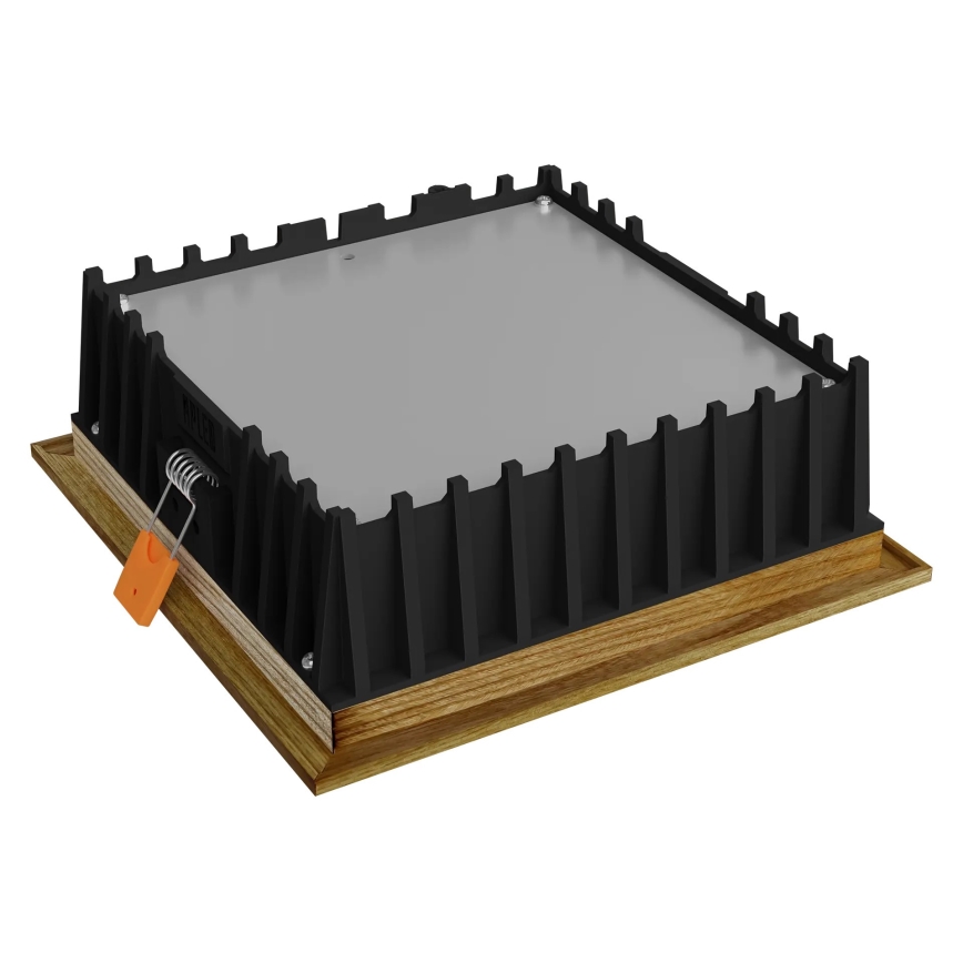 APLED - LED Podhľadové svietidlo SQUARE WOODLINE LED/12W/230V 3000K 17x17 cm jaseň masív