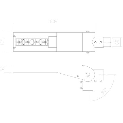 APLED - LED Pouličná lampa FLEXIBO LED/19W/90-265V IP65