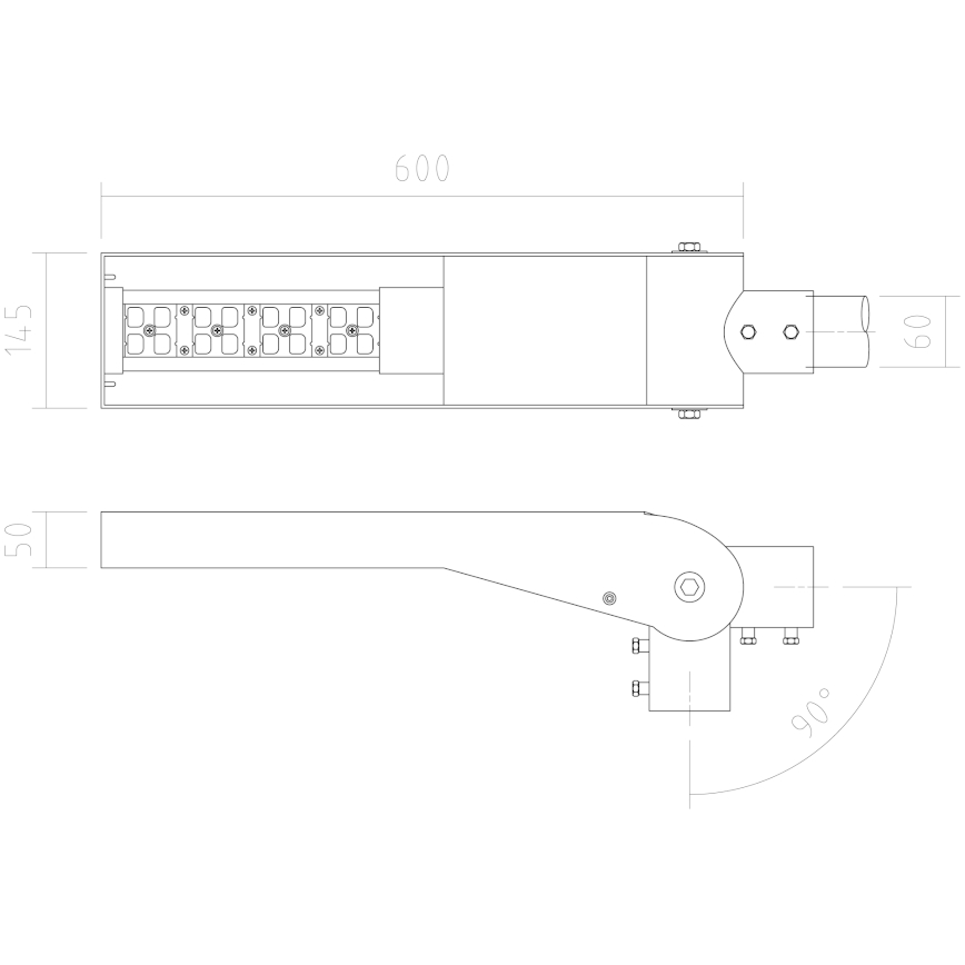 APLED - LED Pouličná lampa FLEXIBO PREMIUM LED/29W/90-265V IP65 2700K