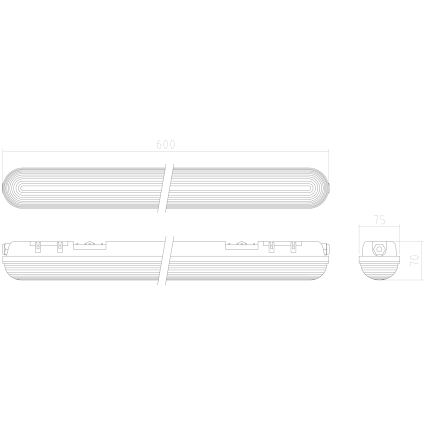 APLED - LED Prisadené svietidlo DUSTER LED/18W/230V IP65 4000K
