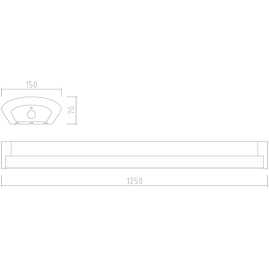 APLED - LED Prisadené svietidlo TROUT LED/36W/230V 4000K + núdza