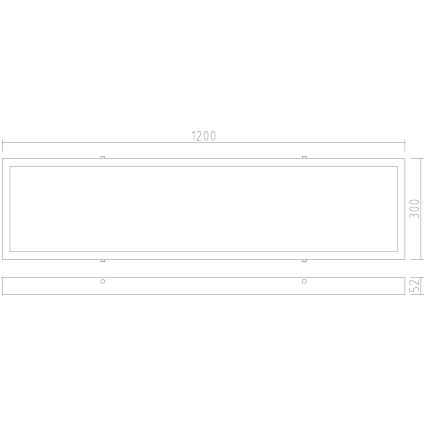 APLED - LED Prisadený panel LONG LED/40W/230V 4000K 120x30cm IP41 biela