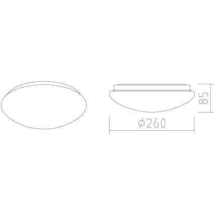 APLED - LED Stropné svietidlo LENS P TRICOLOR LED/12W/230V IP41 2700 - 6500K 825lm