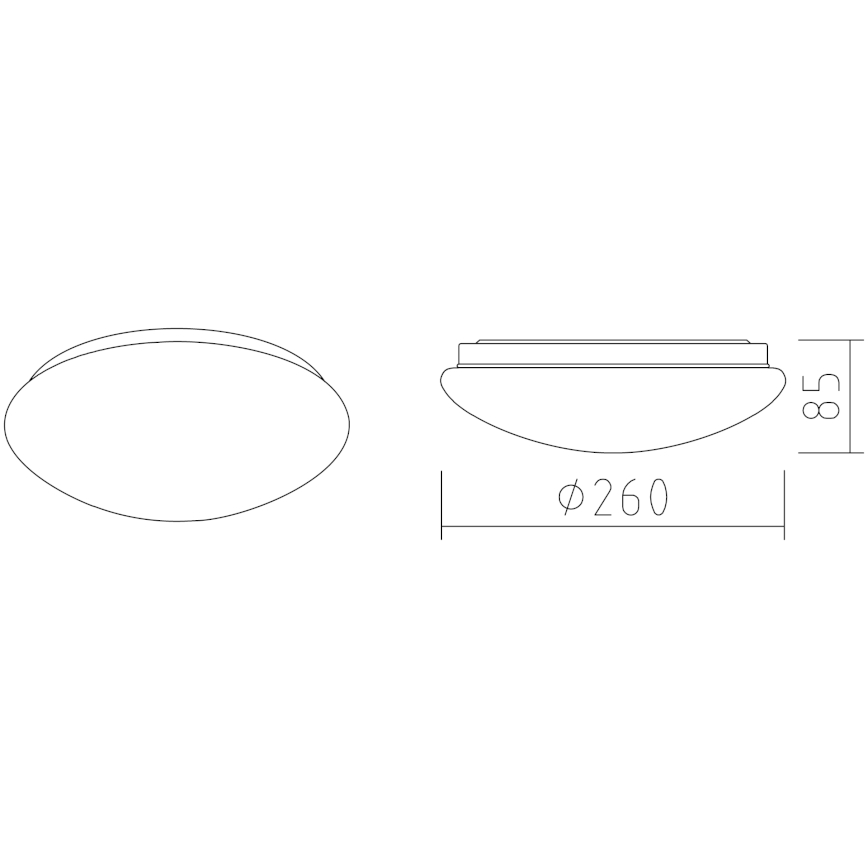 APLED - LED Stropné svietidlo LENS P TRICOLOR LED/12W/230V IP41 2700 - 6500K 825lm