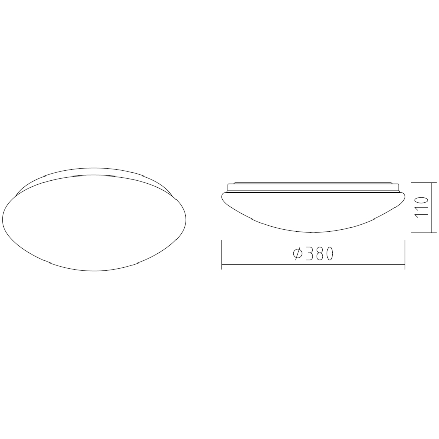 APLED - LED Stropné svietidlo LENS P TRICOLOR LED/24W/230V IP41 2700 - 6500K 1680lm