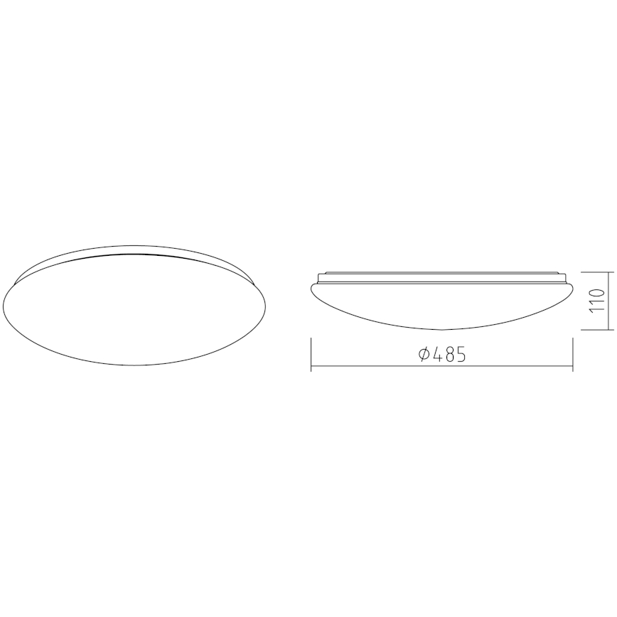 APLED - LED Stropné svietidlo LENS P TRICOLOR LED/36W/230V IP41 2700 - 6500K 2520lm
