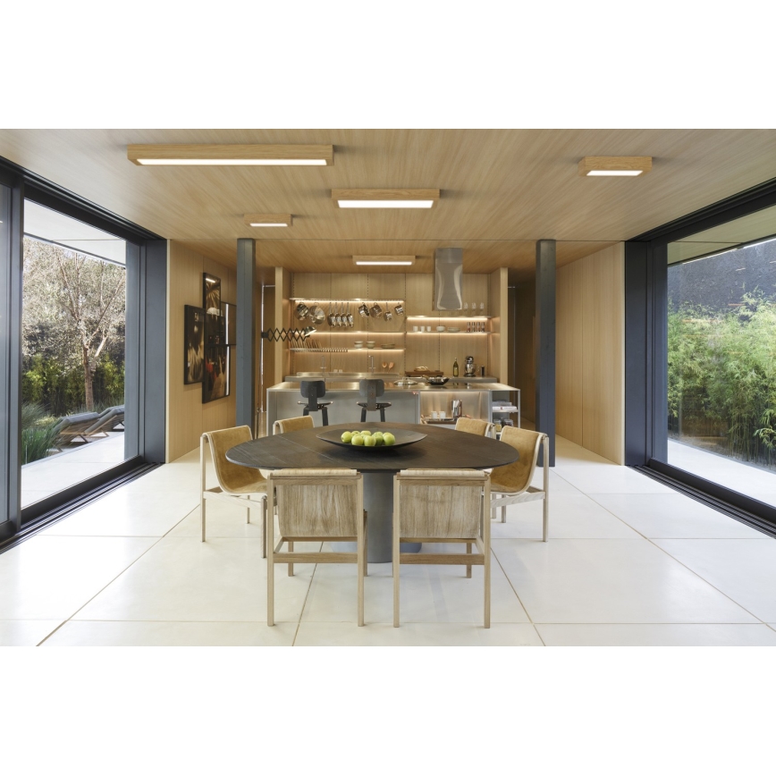 APLED - LED Stropné svietidlo QUADRA LED/24W/230V dub