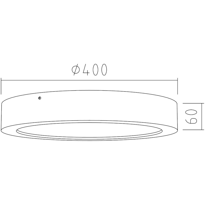 APLED - LED Stropné svietidlo RONDO LED/36W/230V pr. 40 cm dub