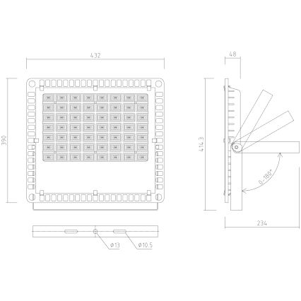 APLED - LED Vonkajší reflektor PRO LED/200W/230V IP66 20000lm 6000K