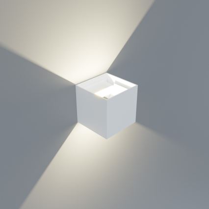 APLED - LED Vonkajšie nástenné svietidlo CUBE 2xLED/3W/230V IP65