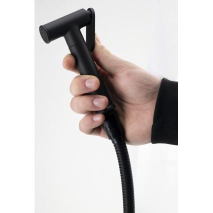 Aqualine - Bidetová batéria so sprškou na podomietkovú inštaláciu matná čierna