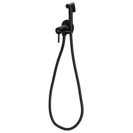 Aqualine - Bidetová batéria so sprškou na podomietkovú inštaláciu matná čierna