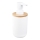 Aqualine - Dávkovač mydla SNOW 350 ml biela/bambus