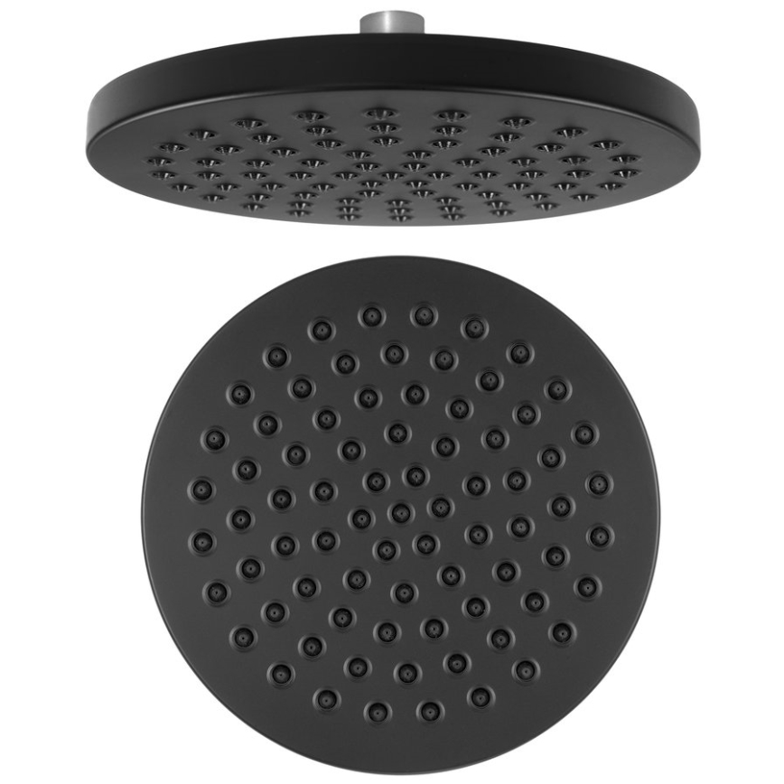 Aqualine - Hlavová sprcha pr. 20 cm matná čierna