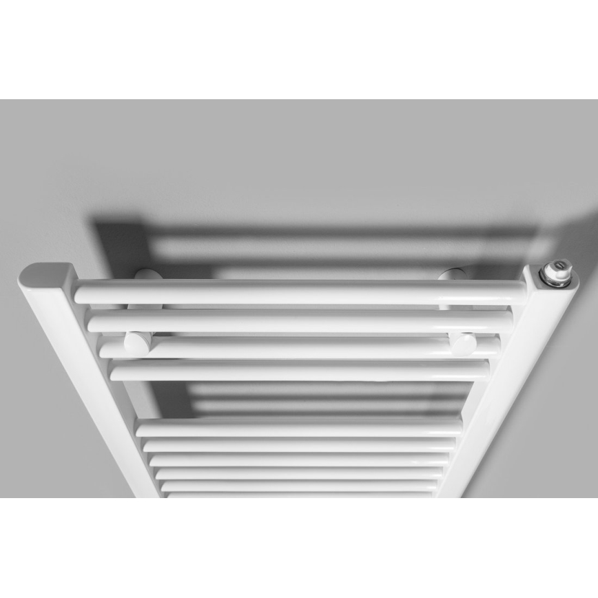 Aqualine - Kúpeľňový elektrický radiátor DIRECT-E 400W/230V 132 cm biela rovný