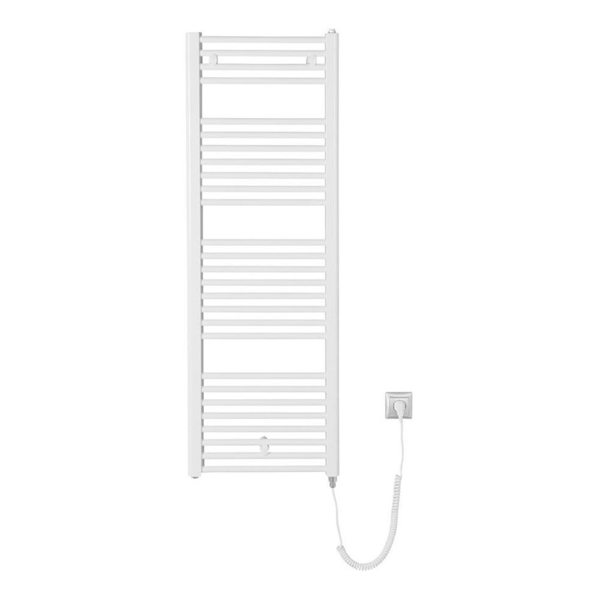 Aqualine - Kúpeľňový elektrický radiátor DIRECT-E 400W/230V 132 cm biela rovný