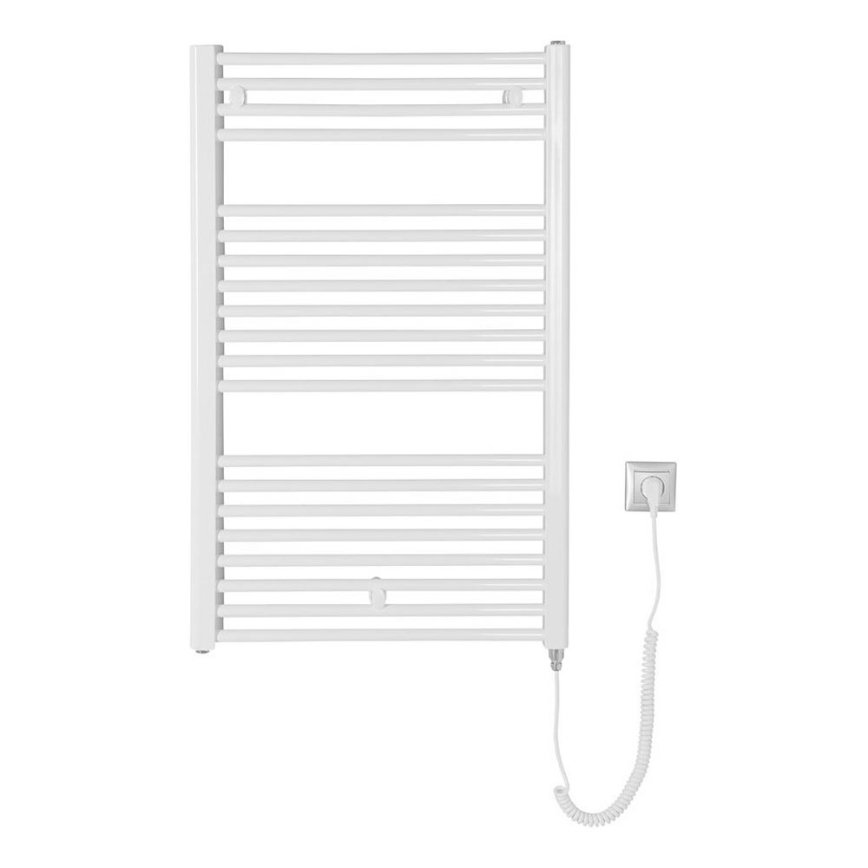 Aqualine - Kúpeľňový elektrický radiátor DIRECT-E 400W/230V 96 cm biela rovný