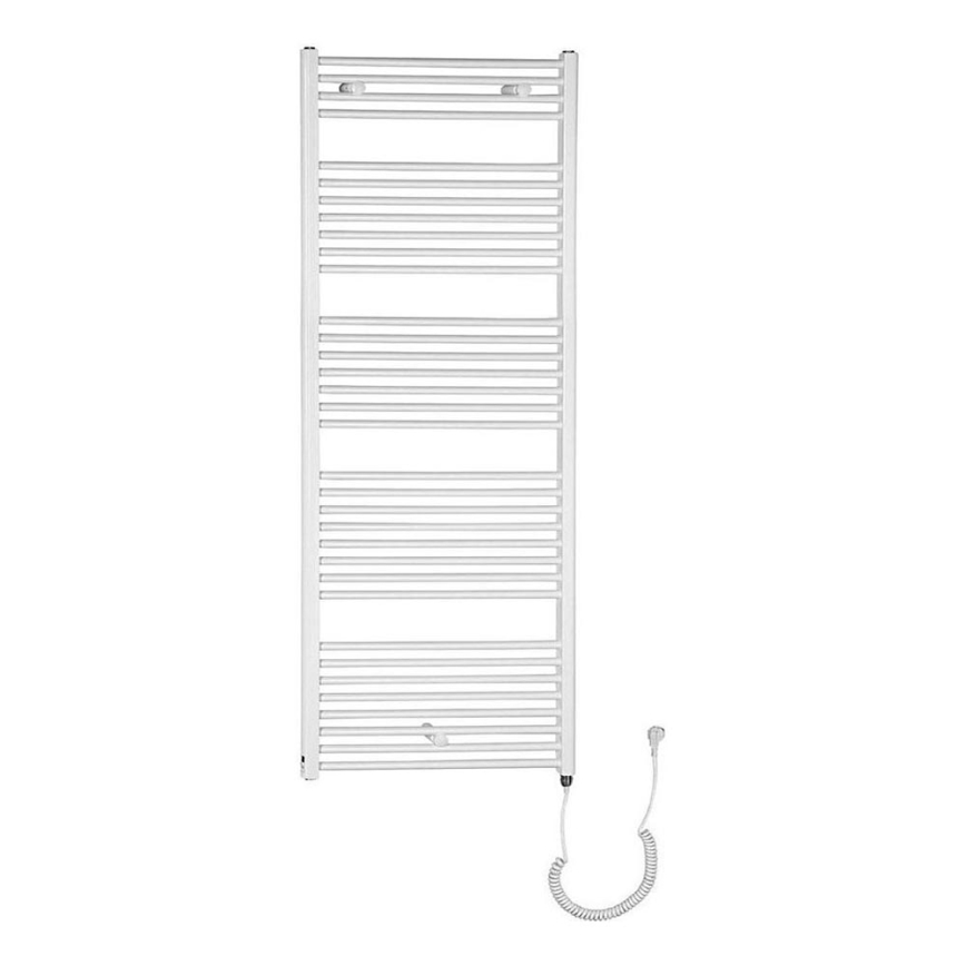 Aqualine - Kúpeľňový elektrický radiátor DIRECT-E 800W/230V 168 cm biela rovný