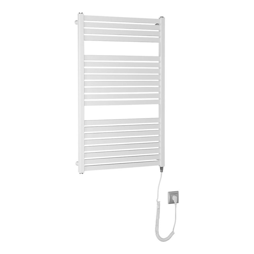 Aqualine - Kúpeľňový elektrický radiátor TONDI-E 400W/230V 97 cm biela rovný