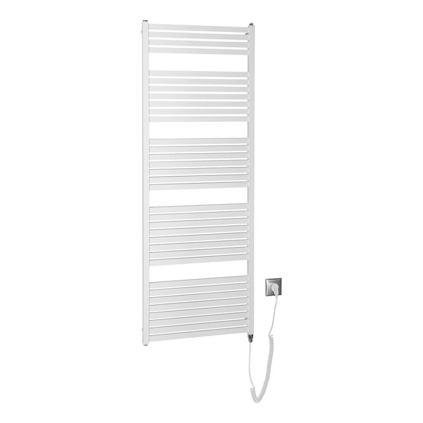 Aqualine - Kúpeľňový elektrický radiátor TONDI-E 800W/230V 169 cm biela rovný